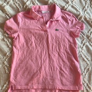 Y2K pink Lacoste top